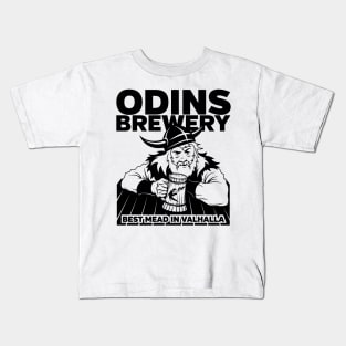 Viking Odins Brewery Valhalla Mead Drinker Kids T-Shirt